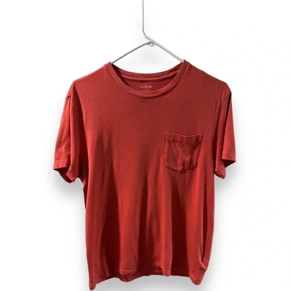 J-Crew Slim Washed Shirt size M good considering small rip along seam